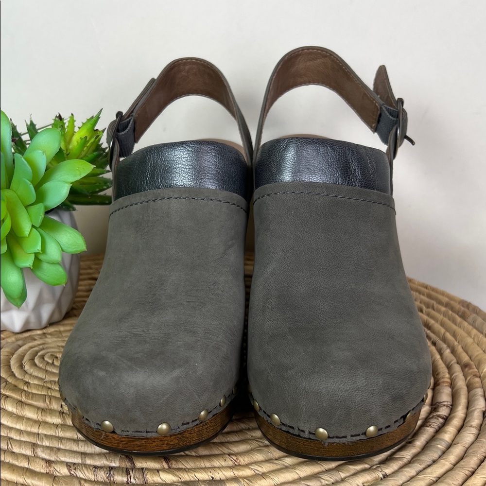 Dansko Della Heeled Leather Clog Slingback 40 - Picture 2 of 11